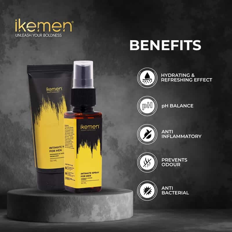 Men's Intimate Hygiene Combo - Spray & Wash 50ML