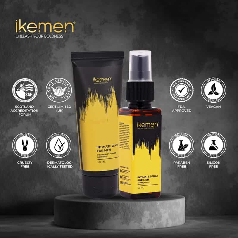Men's Intimate Hygiene Combo - Spray & Wash 50ML